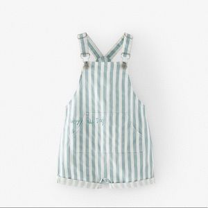 Striped denim overalls | Zara